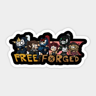 Free The Forged! Sticker